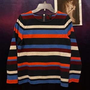 J CREW Shirt Blouse Striped Long sleeve. Size S